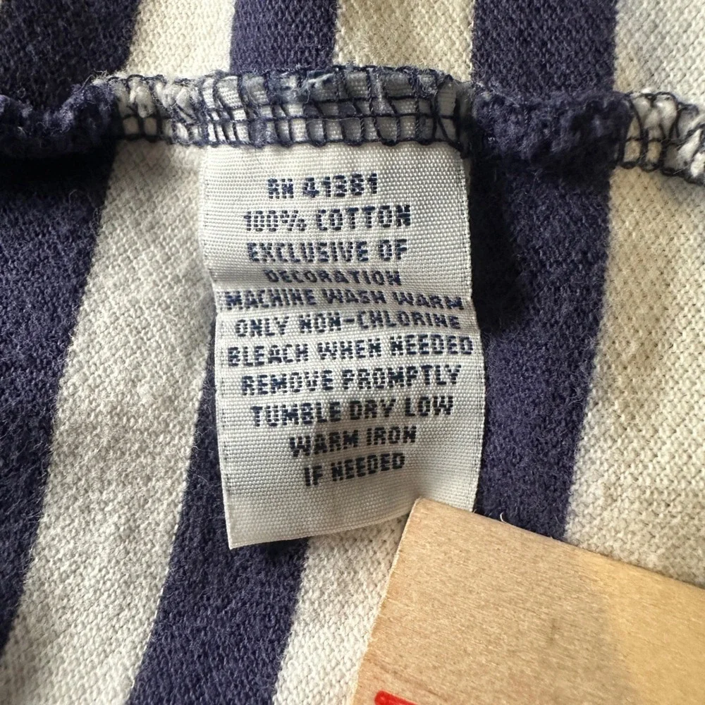VTG Y2K Polo Shirt Mens‎ Blue Yellow Striped Short Sleeve Casual Sm
